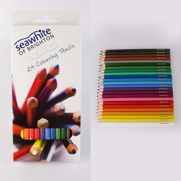 DACPEN24SW Box of 24 Seawhite Coloured Pencils