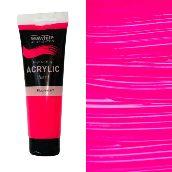 250ml Acrylic Paint Fluro Pink