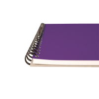 Seawhite A4 Portrait Classic Wire-o Sketchbook - Deep Purple_Edge