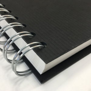 Black Microline Cover, White Paper