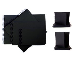 Black Card Display Books