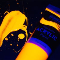 250ml Acrylic Paint Fluro Orange