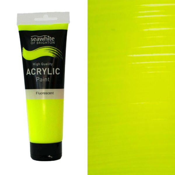 250ml Acrylic Paint Fluro Yellow