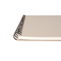 Seawhite A4 Portrait Classic Wire-o Sketchbook - Pearl Grey_Edge