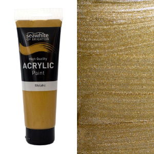 250ml Acrylic Paint Metallic Gold