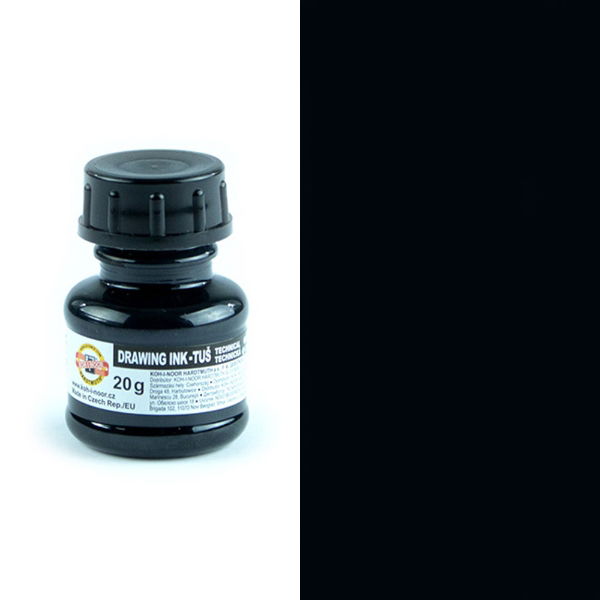 PTAI20B Black Drawing Ink 20g