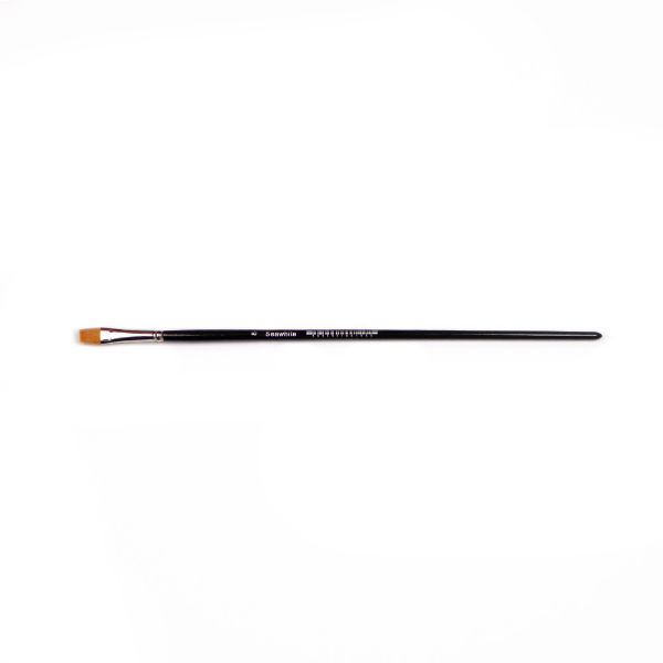 BSYS8 Golden Synthetic Flat Brush Size 8