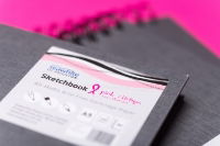 Seawhite A5 Pink Ribbon Charity Sketchbook - Portrait