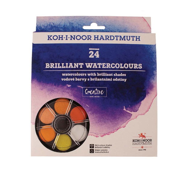 Koh-i-Noor Anilinky Brilliant Watercolours - set 24 PTBRW24