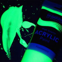 250ml Acrylic Paint Fluro Green