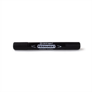 Centropen Twin-Tip Permanent Black Marker Pens Pack of 10